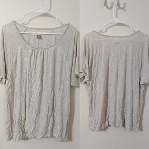 Cream colored nursing and maternity t-shirt